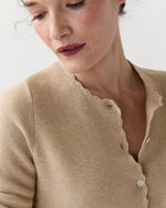 Load image into Gallery viewer, Aloise Cardigan in Crema Cotton/Silk
