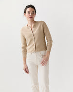 Load image into Gallery viewer, Aloise Cardigan in Crema Cotton/Silk
