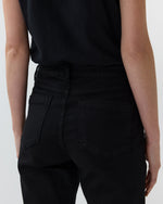 Load image into Gallery viewer, Kendall Flare 5-Pocket Jean in Black Stretch Denim
