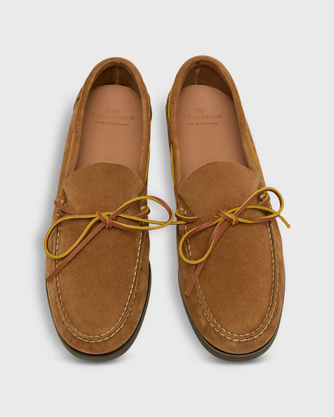 Sid Mashburn Men’s Camp Moccasin Tan Suede Shoes Size- 8 Hey Sid! I main image 3