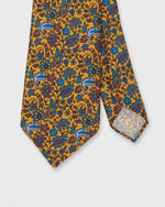 Load image into Gallery viewer, Silk Print Tie in Scotch/Aegean Floral
