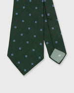 Load image into Gallery viewer, Silk Print Tie in Forest/Sky Flower
