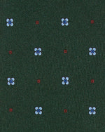 Load image into Gallery viewer, Silk Print Tie in Forest/Sky Flower
