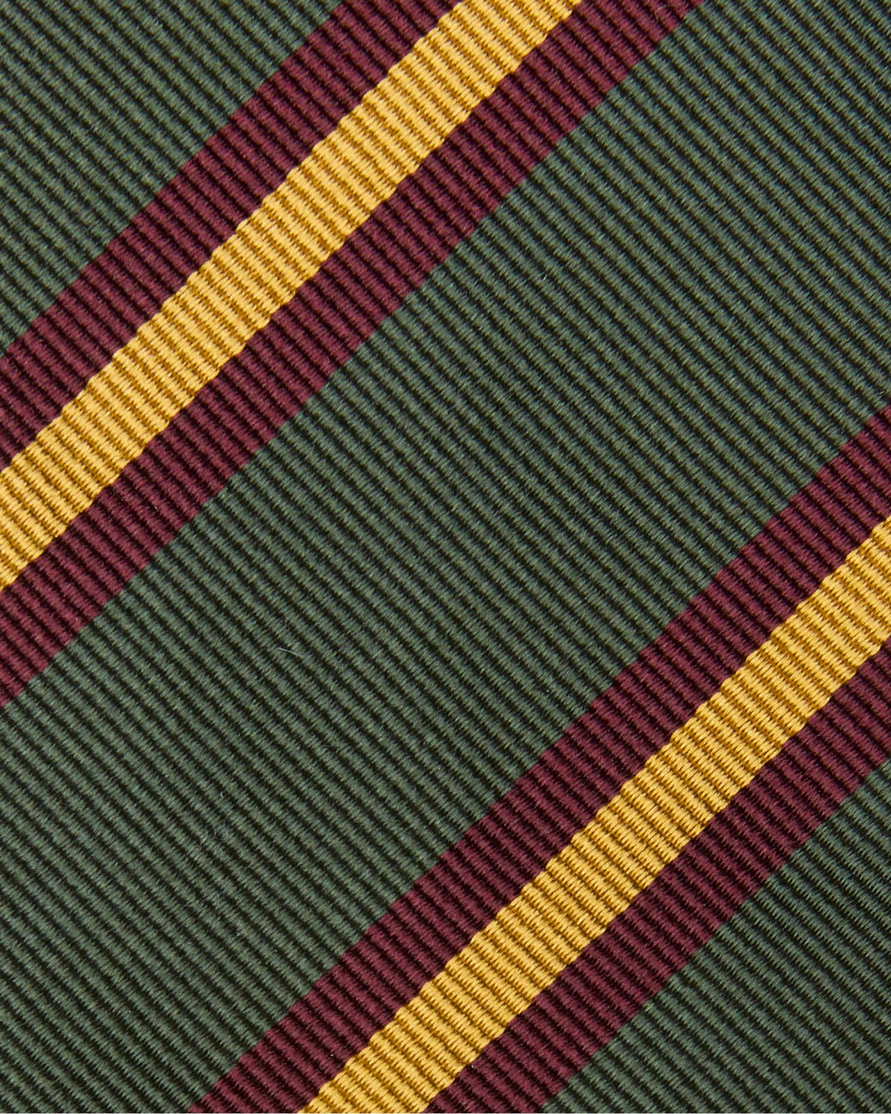 Silk Woven Tie in Olive/Brown/Gold Stripe