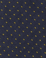 Load image into Gallery viewer, Silk Woven Tie in Navy/Moss Dot
