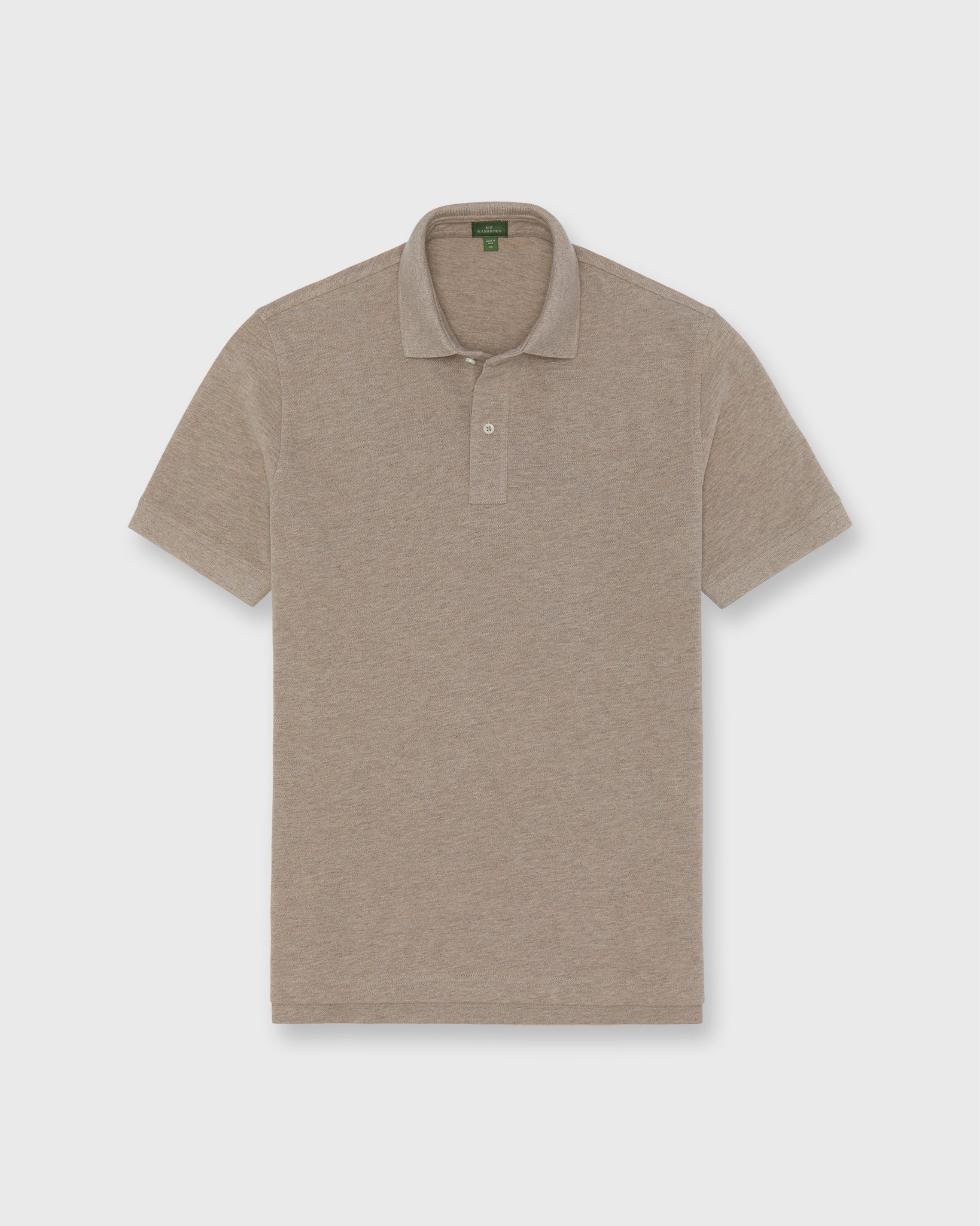 トップス SHINYAKOZUKA SLIGHT POLO Court Polo in Heather Flax Pima Pique | Shop Sid Mashburn