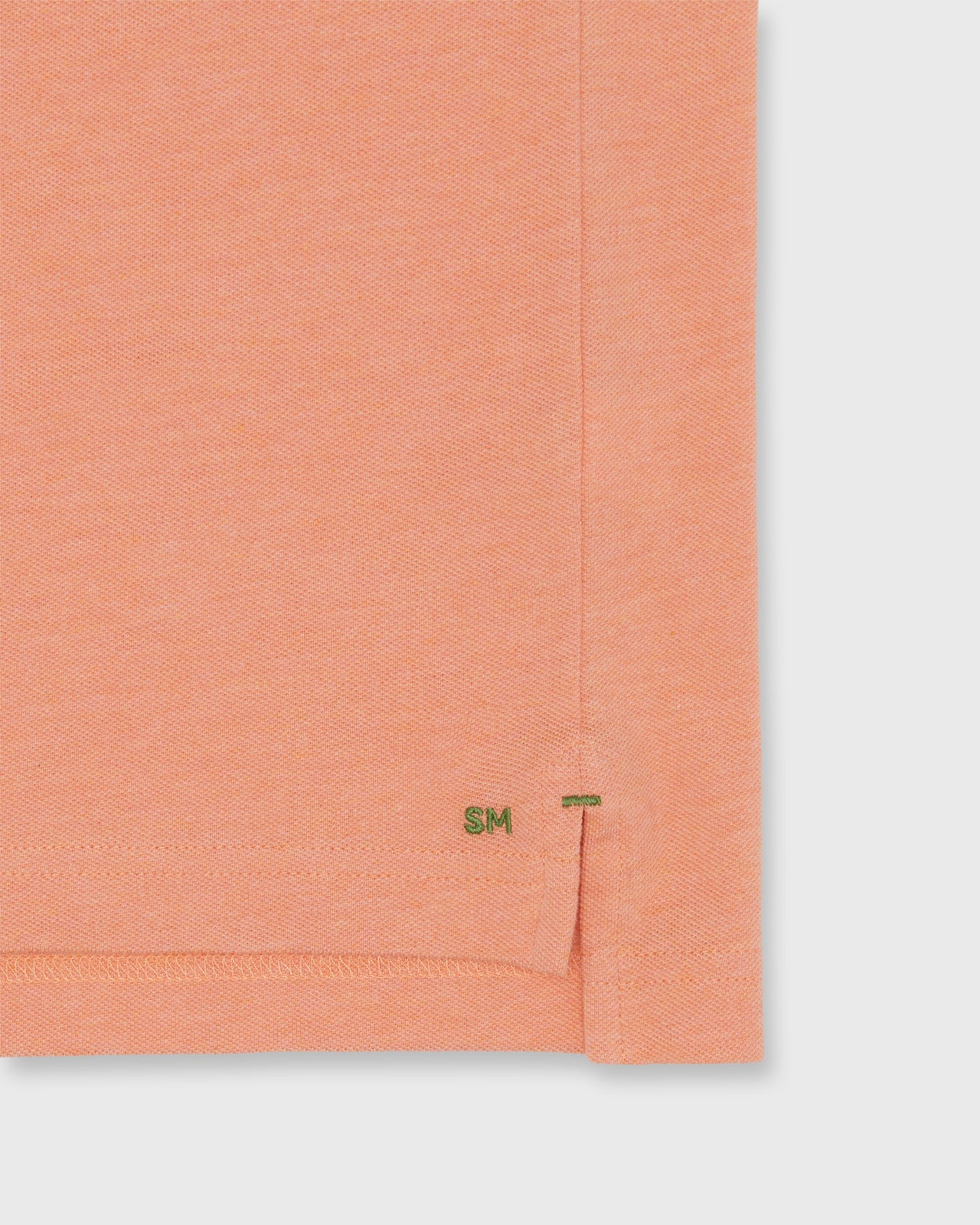 Court Polo in Heather Peach Pima Pique