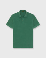 Load image into Gallery viewer, Court Polo in Heather Green Pima Pique
