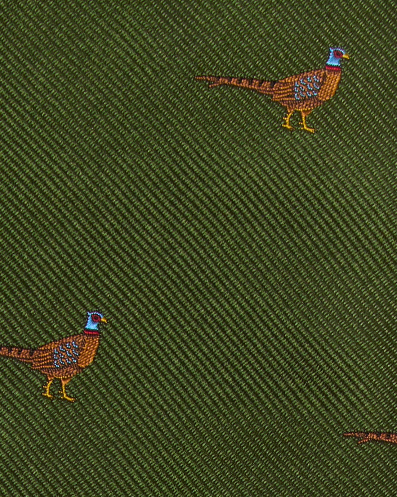 Silk Club Tie in Fern Pheasant