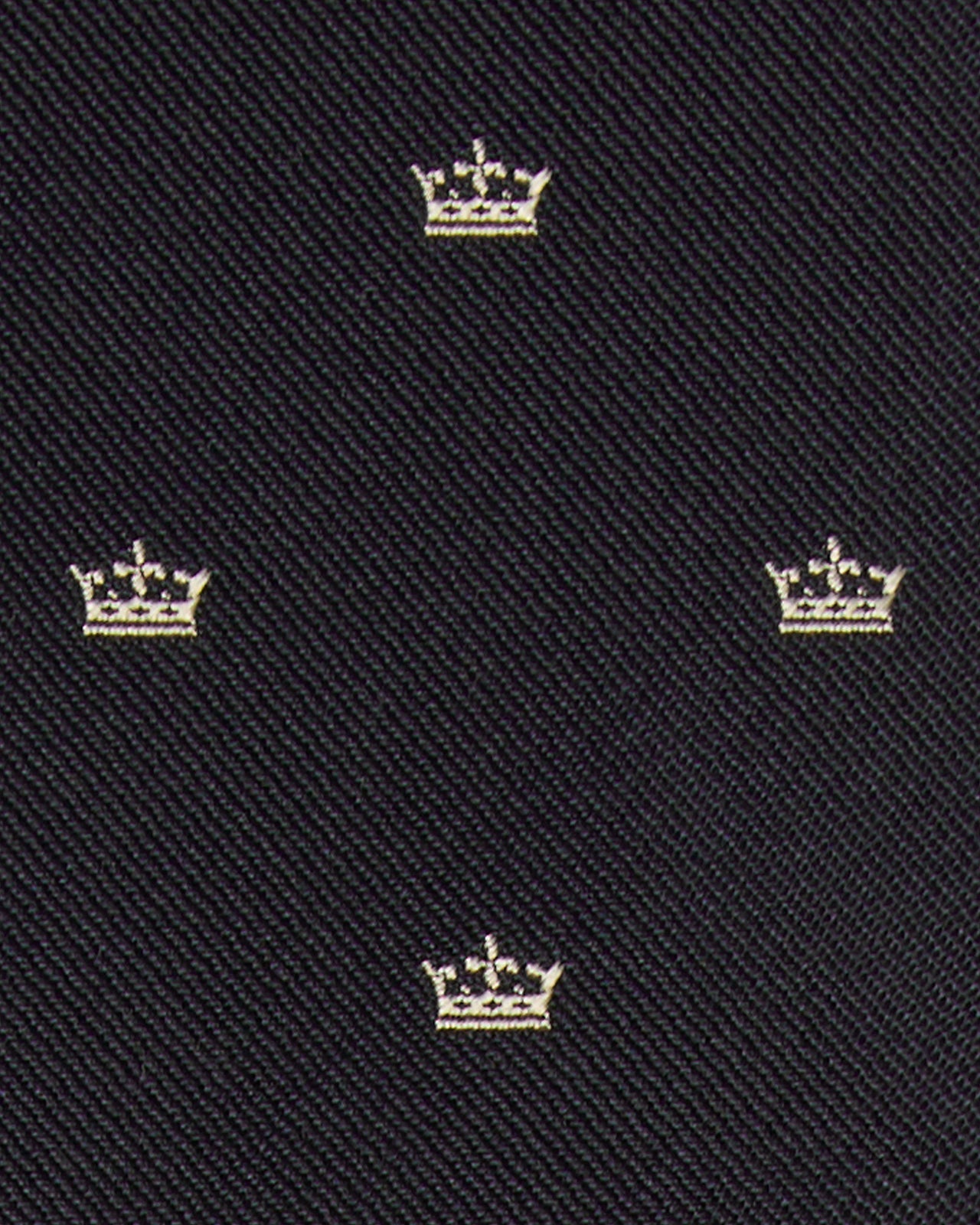 Silk Club Tie in Navy/Bone Crown