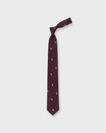 Load image into Gallery viewer, Silk Club Tie in Plum/White/Sky Swallow
