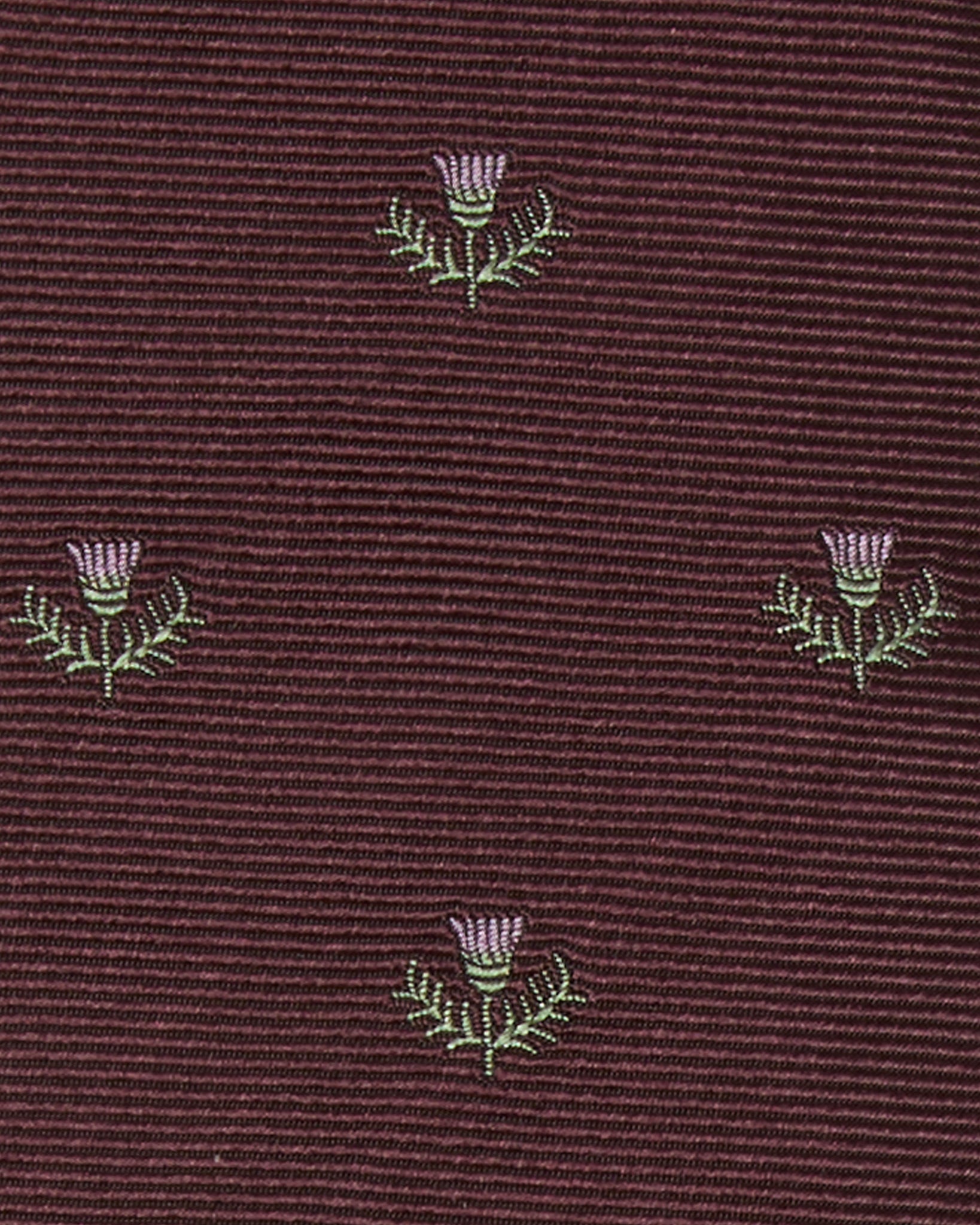 Silk Club Tie in Oxblood/Lavender Laurel