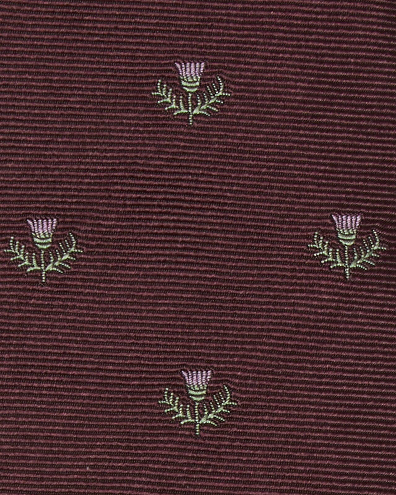 Silk Club Tie in Oxblood/Lavender Laurel