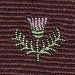 Silk Club Tie in Oxblood/Lavender Laurel