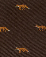 Load image into Gallery viewer, Silk Club Tie in Chocolate Fox
