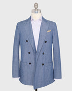 Load image into Gallery viewer, Virgil No. 1 Double-Breasted Jacket in Indigo Chambray
