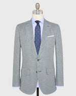 Load image into Gallery viewer, Ghost Blazer in Sage/Sky Houndstooth Hopsack
