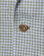 Load image into Gallery viewer, Ghost Blazer in Sage/Sky Houndstooth Hopsack
