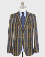 Load image into Gallery viewer, Ghost Blazer in Blue/Brown/Tan Rustic Hopsack
