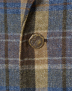 Load image into Gallery viewer, Ghost Blazer in Blue/Brown/Tan Rustic Hopsack
