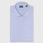 Load image into Gallery viewer, Made-to-Measure Shirt in Sky/White Stripe Poplin
