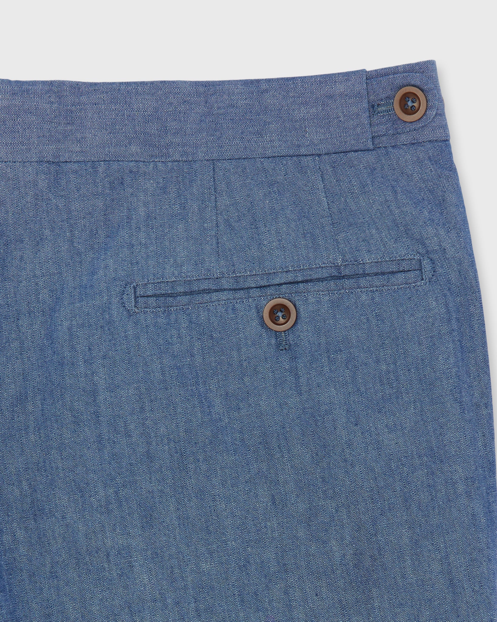 Side-Tab Sport Trouser in Indigo Chambray | Shop Sid Mashburn