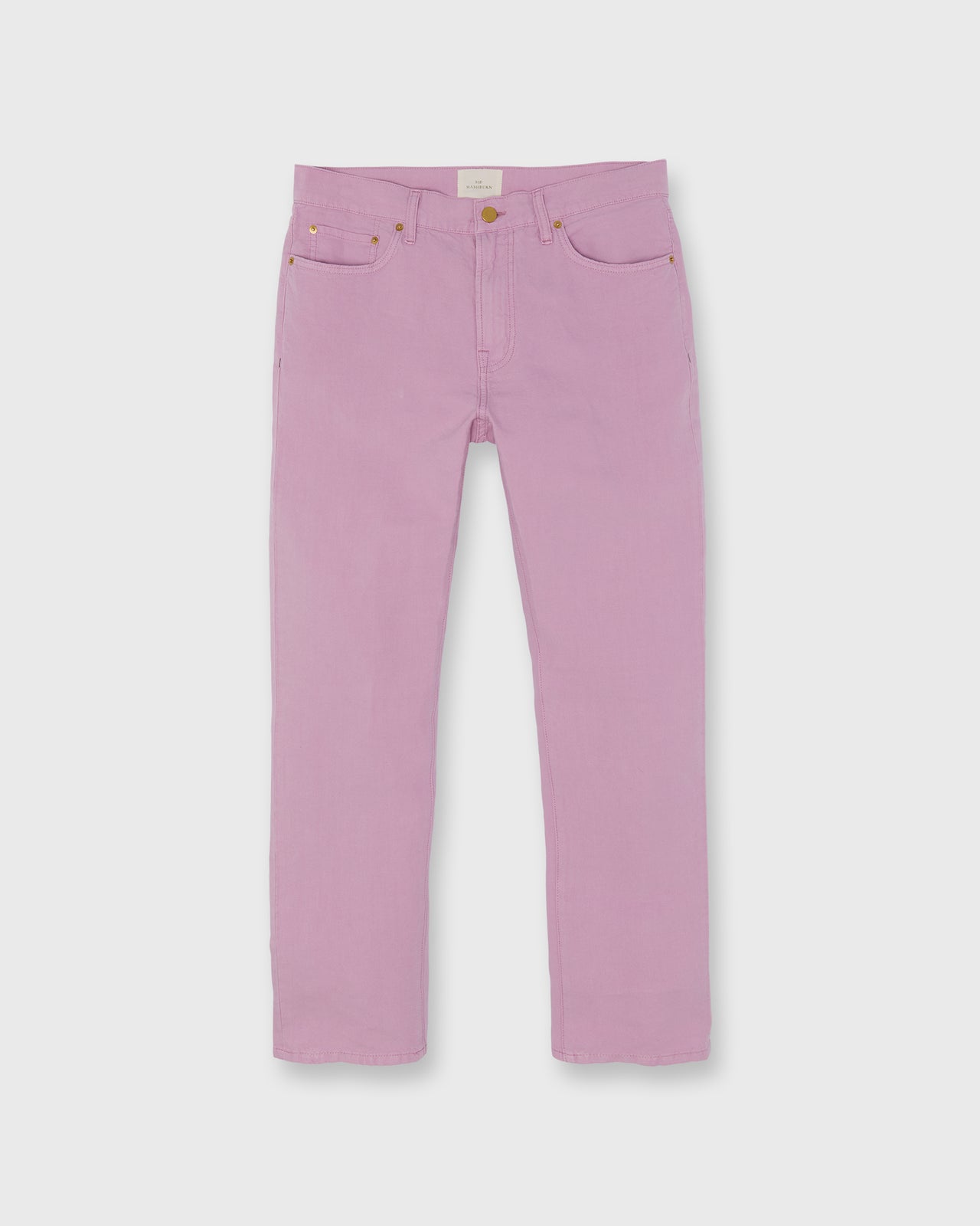 Slim Straight 5-Pocket Pant in Orchid Canapa Canvas