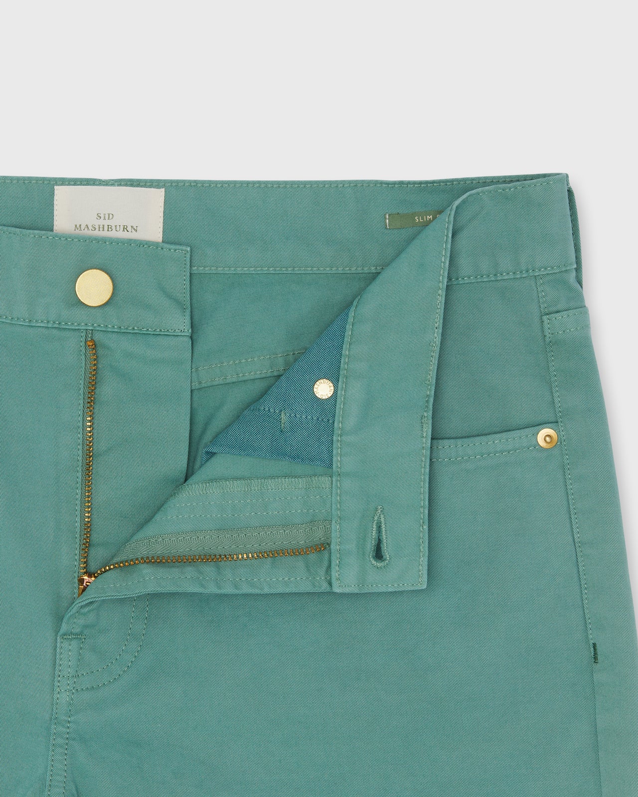 Slim Straight 5-Pocket Pant in Lovat Twill