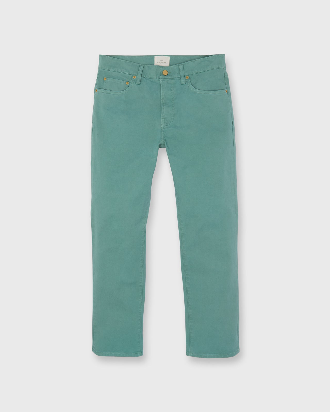 Slim Straight 5-Pocket Pant in Lovat Twill