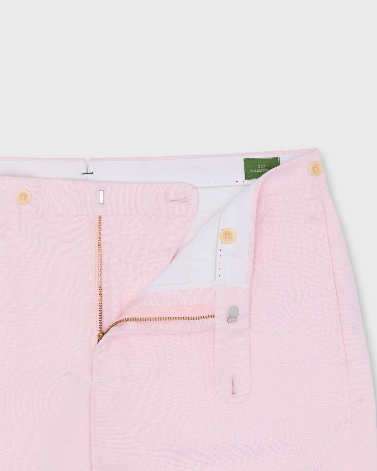 Side-Tab Sport Short in Light Pink Oxford