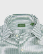 Load image into Gallery viewer, Marquez Shirt in Green/White Seersucker
