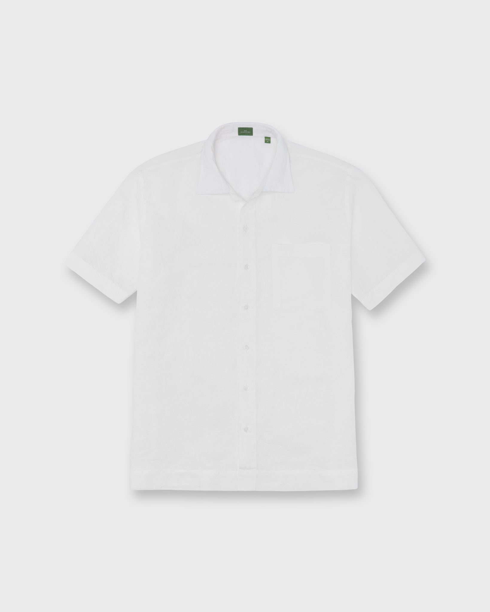 Ripley Shirt in White Linen Jacquard | Shop Sid Mashburn