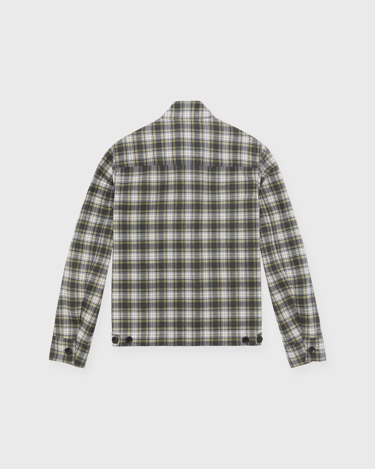 Harrington Jacket in Gordon Dress Tartan Dry Wax Poplin