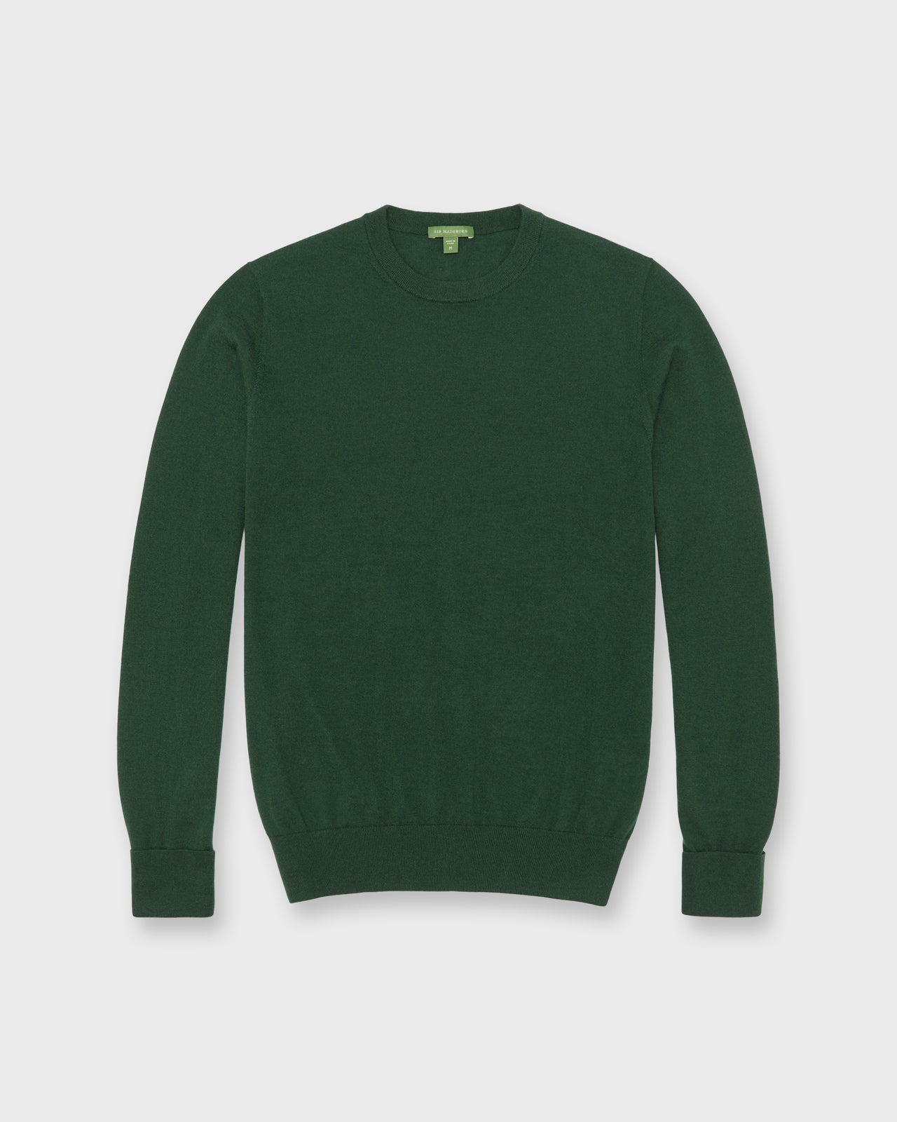 Fine-Gauge Crewneck Sweater in Bottle Cashmere