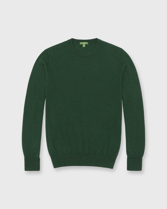 Fine-Gauge Crewneck Sweater in Bottle Cashmere