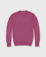Load image into Gallery viewer, Fine-Gauge Crewneck Sweater in Rose Cashmere
