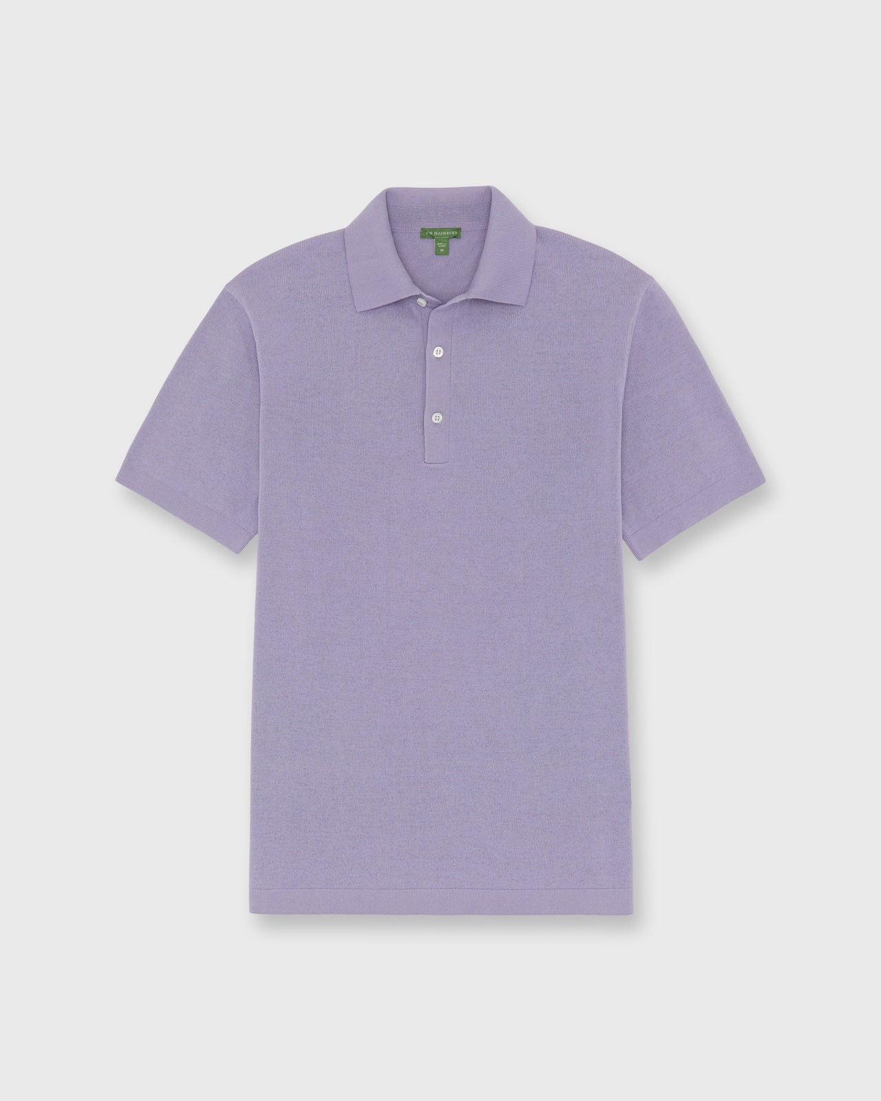 Rally Polo Sweater in Lilac Ice Cotton