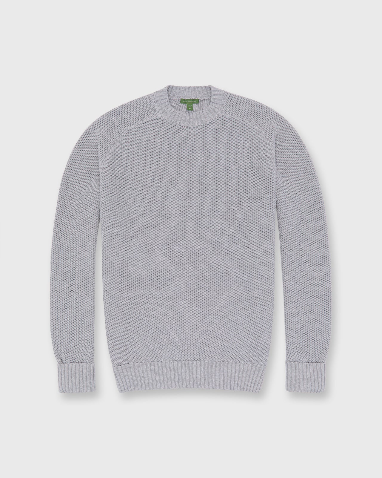 Beach Crewneck Sweater in Heather Grey Cotton/Linen