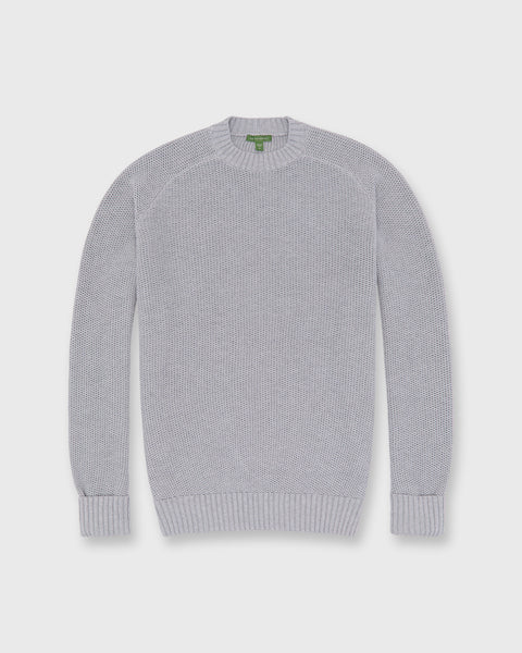 Beach Crewneck Sweater in Heather Grey Cotton/Linen | Shop Sid