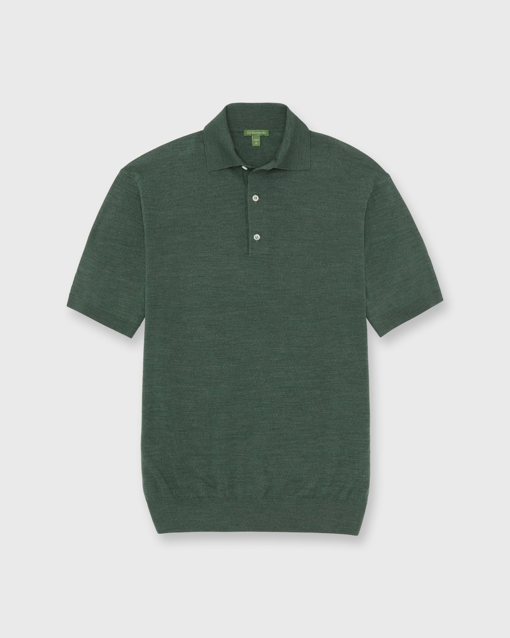 Hyannis Polo Sweater in Lovat Escorial Wool | Shop Sid Mashburn