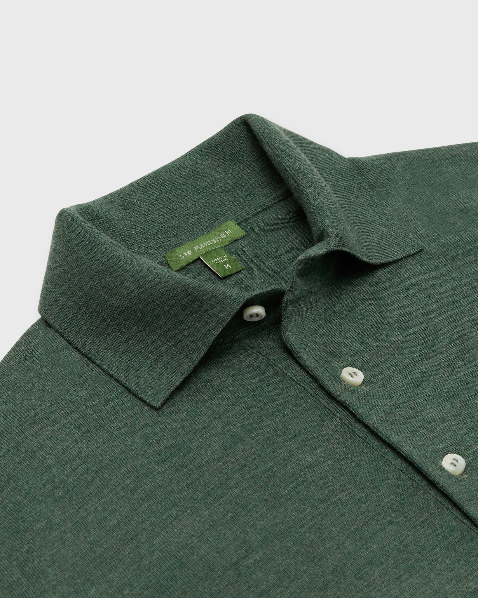 Hyannis Polo Sweater in Lovat Escorial Wool | Shop Sid Mashburn