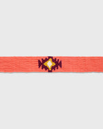 Load image into Gallery viewer, Hand-Loomed D-Ring Belt in Coral Tribal
