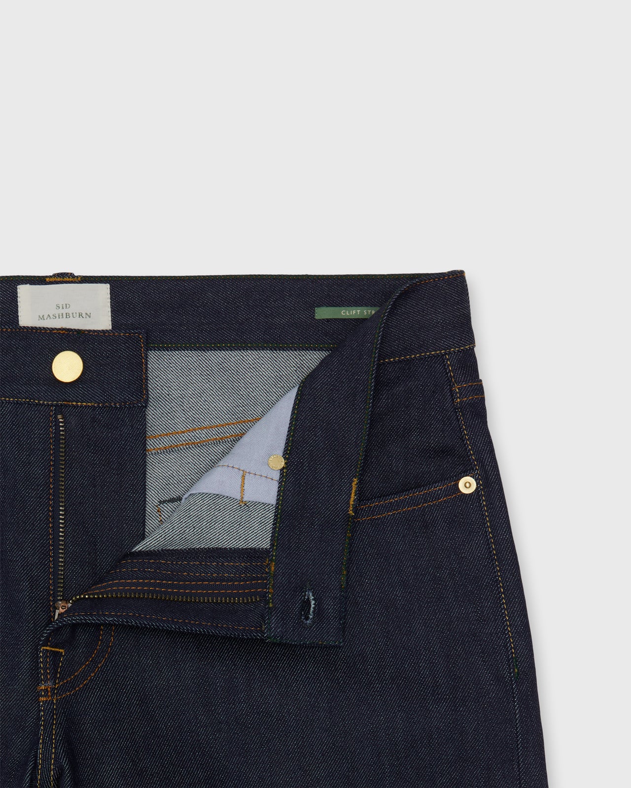 Clift Straight Leg Jean in Italian Stretch Selvedge Rigid Denim