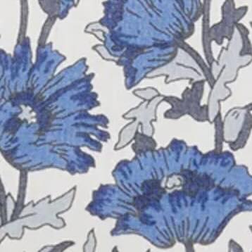 Soft Small Zip Pouch in Dark Blue Astell Reece Liberty Fabric