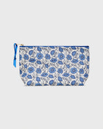 Load image into Gallery viewer, Soft Small Cosmetic Bag in Dark Blue Astell Reece Liberty Fabric
