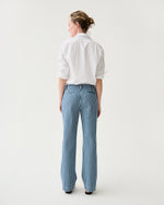 Load image into Gallery viewer, Frankie Pant in Indigo/Multi Stripe Denim
