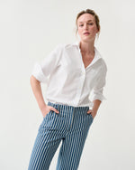 Load image into Gallery viewer, Frankie Pant in Indigo/Multi Stripe Denim
