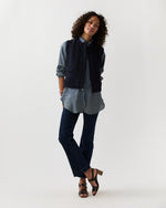 Load image into Gallery viewer, Regine Vest in Navy Bouclé Tweed
