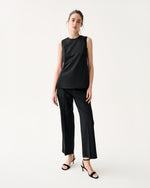 Load image into Gallery viewer, Jo Tunic in Black Bi-Stretch Tropical Wool
