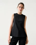 Load image into Gallery viewer, Jo Tunic in Black Bi-Stretch Tropical Wool

